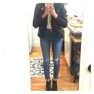 H&M Faux/Vegan Leather Moto Jacket